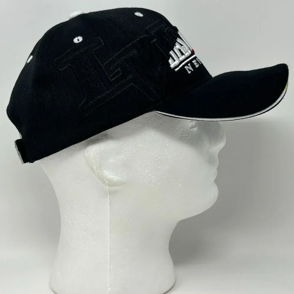 Las Vegas Nevada Hat Baseball Cap Black Casino Gambling Travel Tourist Strapback